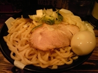 「醤油味玉つけ麺 900円 野菜追加150円」@すごい煮干ラーメン凪 新宿ゴールデン街店 本館の写真