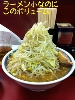 「ラーメン（小）野菜+ニンニク少し」@らーめん豚喜 川口店の写真