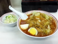 「北極ヤサイ+野菜大盛り+ネギ」@蒙古タンメン 中本 本店の写真