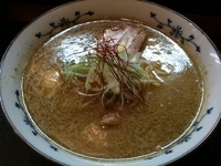 「【今週の週替り】グリーンカレーラーメン 750円+替え玉100円」@麺処 福吉 本店の写真