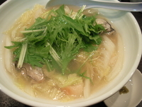 「【季節限定】 牡蠣塩らーめん」@つけめん 若葉の写真