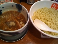 「節骨つけ麺（あつもり、大盛）」@節骨麺たいぞう 恵比寿店の写真