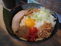 「まぜそば大盛り+チーズ」@狼煙 〜NOROSHI〜の写真