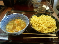 「つけ麺（濃い目）大盛」@もっちりつけめん しゃりん 南大沢店の写真