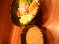 「とろ豚・魚介濃厚極太つけ麺 180g 750円」@麺処 若武者の写真