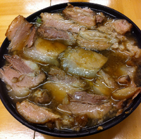 「チャーシューメン（普通）+餃子セット800円」@北大塚ラーメンの写真