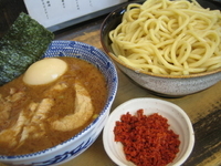 「からつけ麺大盛り+半肉増し+味玉」@狼煙 〜NOROSHI〜の写真
