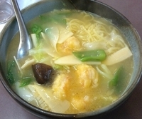 「エビそば（850円）」@中華料理 しみずやの写真