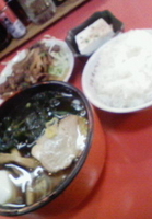 「ラーメン定食（550円）」@中華 すゞへいの写真