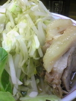 「ミニラーメン（味薄め・ニンニク少し）」@ラーメン二郎 新小金井街道店の写真