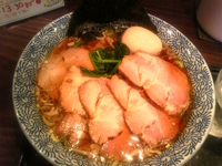 「ちゃあしゅう中華そば（こってり、普通麺）￥1000+中盛り（ラン」@中華そば・つけそば専門店 一丸の写真