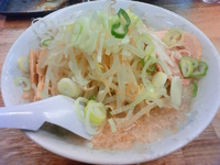 「もやし醤油らーめん」@こってりらーめん なりたけ 千葉店の写真