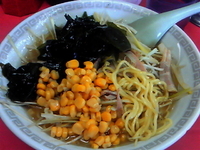 「ネギラーメン（醤油） 固め ￥750」@マンザイラーメンの写真