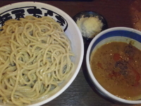 「濃厚カレーつけ麺（800円）,麺大盛（100円）」@麺屋あらき 竈の番人外伝の写真