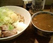 「つけ麺カレー750円+豚券100円」@らーめん こじろう526 日暮里店の写真