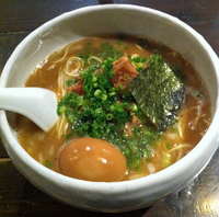 「掛け豚そば800円+味玉100円+替え麺100円」@俺の空 池袋店の写真