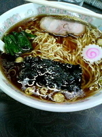 「らーめん大盛 油多目 650円」@かまや食堂の写真