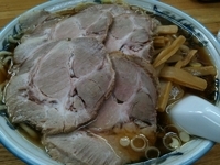 「ラーメン（600円）+大盛（100円）+チャーシュー（300円）」@丸長 坂戸店の写真