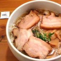 「煮干そば(¥700)+大盛(¥100)+肉増し(¥250)」@つけめんTETSU 京都拉麺小路店の写真