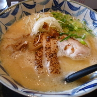 「濃厚鶏そば（700）+細麺替玉（100）」@ブラウンの写真