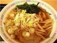 「ラーメン 360円、ネギ増し（無料）」@かわさき蕎麦の写真