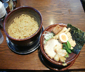 「つけ麺全部のせ あつもり大」@光麺 原宿店の写真