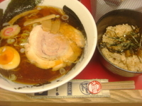 「ランチセット（正油ラーメン+チャーシューごはん）」@中華そば 恵比寿 紀和の写真