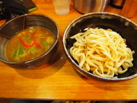 「酸辛・カレーつけ麺（普通）」@らーめん臺大の写真