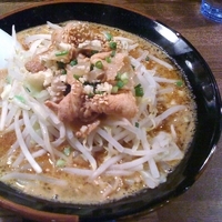 「味噌らぁ麺（￥750）+薬味（￥0）」@ゴリラーメンの写真