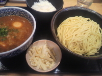 「ほん田くんに教わったカリーつけ麺+半ライス」@麺屋 一燈の写真