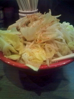 「野菜ドカ（にんにく抜き、野菜増し）」@四麺燈の写真