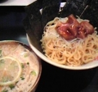 「塩つけ麺（750円）+焼海苔（ぱど）」@麺や三笑 はじめの写真