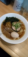 「正油らーめん（油ナシ）+煮玉子」@ボニート・ボニートの写真