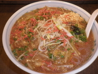 「もやしあんかけそば・赤（680円）大（同額）」@もやしあんかけそば とろ丸の写真