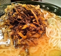 「高菜ラーメン（800円）」@ラーメン道楽 巣鴨店の写真