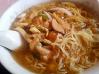 「細切り豚肉入りそば（600円）」@中国料理 桃源の写真