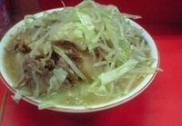 「ラーメン大（ニンニク・アブラ）」@ラーメン二郎 三田本店の写真