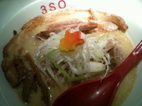 「3SOらーめん（味噌・L） ばらちゃーしゅー1枚」@RA-MEN 3SOの写真