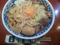 「限定20食油そば（野菜多め、脂多め、味濃いめ）」@らーめん大 大森店の写真