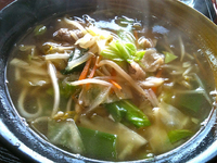 「チャンポン+牛丼セット（780円）」@四季菜の写真