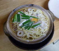 「鍋焼きラーメン並（600円）」@鍋焼きラーメン まゆみの店の写真