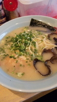 「長浜ラーメン（麺カタメあっさり）」@豚骨ラーメン とんぷうの写真