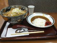「味噌ラーメン+カレーライス・セット（1000円）」@ねぎぼうずの写真
