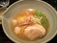 「白醤油ラーメン+鯛めし」@麺処 銀笹の写真