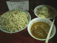 「つけ麺、大600、野菜マシましニンニク」@蓮爾 登戸店の写真