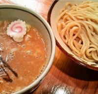 「濃厚つけ麺（並240g）+半肉増し（750円+150円）」@銀座 朧月の写真