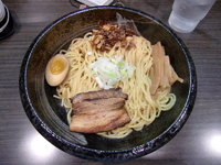 「油めん（大盛り）」@麺や 鐶の写真