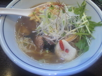 「浅利塩らーめん（850円）+餃子（無料クーポン使用）」@らーめん しおの風 INさいたまの写真