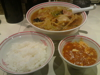 「味噌タンメン750円,定食170円」@蒙古タンメン 中本 目黒店の写真