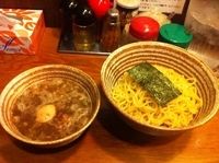「煮魚つけめん+味玉」@麺屋 錦堂の写真